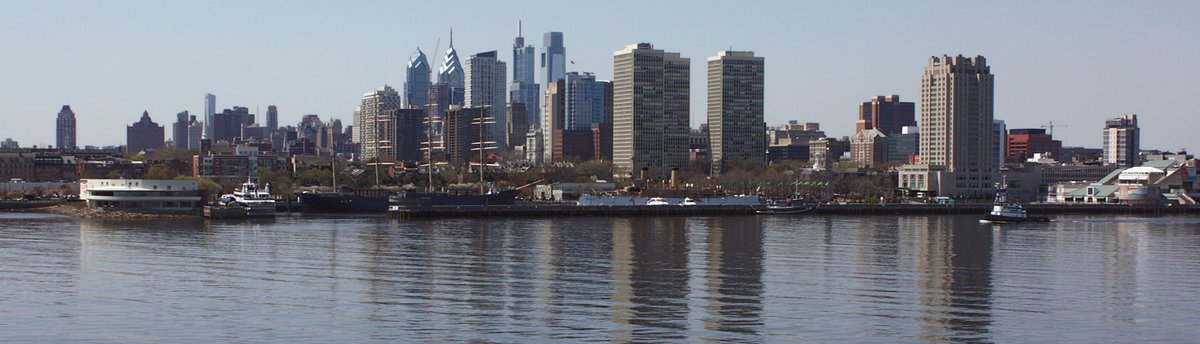 Philadelphia, NJ - Immaggine:A602, Philadelphia skyline from the USS New Jersey, 2018.jpg -  Wikipe